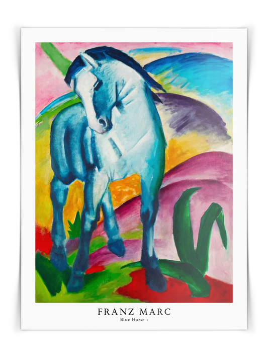 Franz Marc - Blue Horse 1 Poster