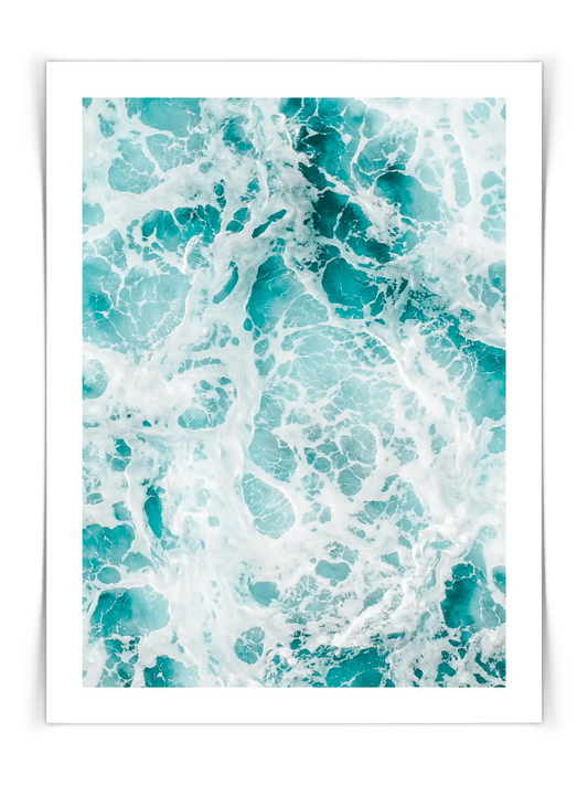 Meer mit Schaum Poster