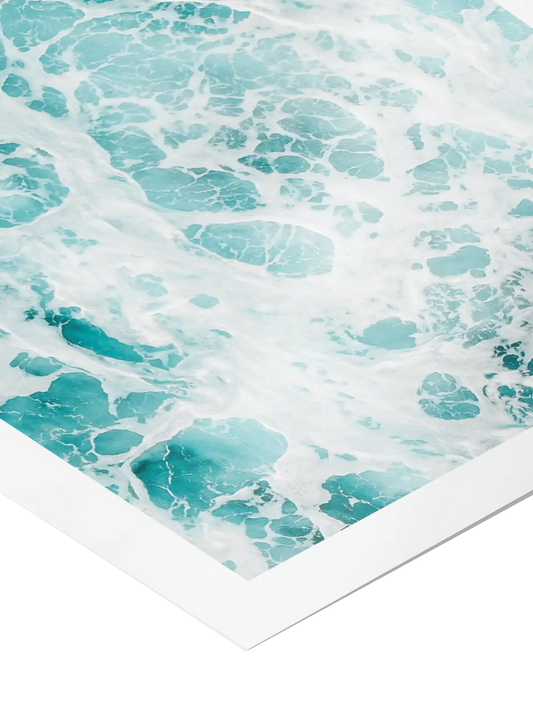 Meer mit Schaum Poster