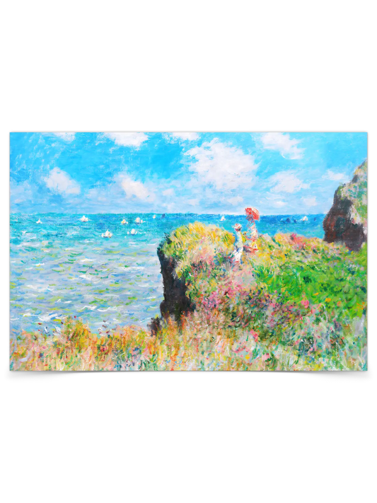 Claude Monet - Cliff Walk At Pourville Querformat