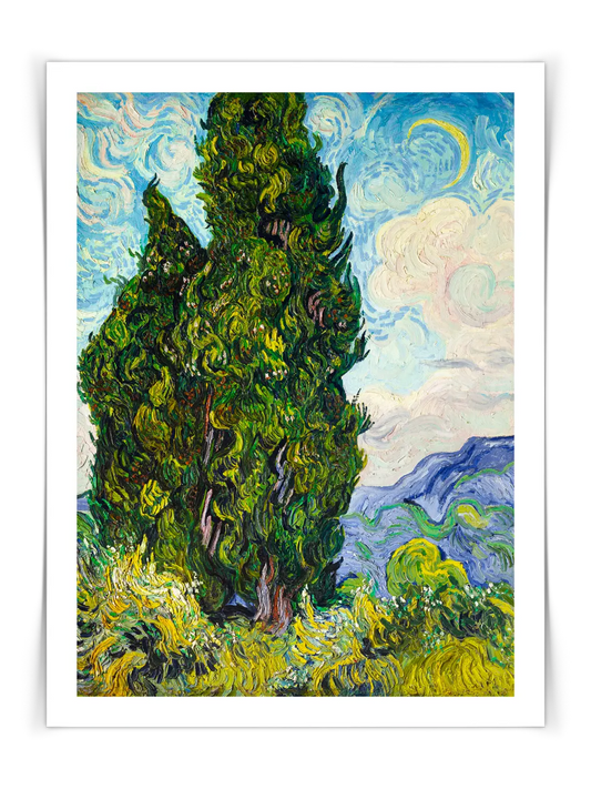 Vincent van Gogh - Cypresses Poster