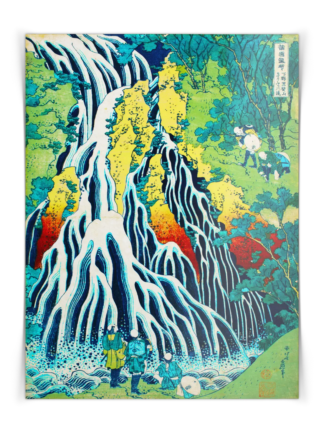 katsushika-hokusai-falling-mist-waterfall-poster