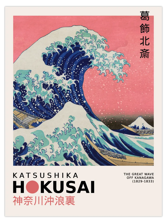 Katsushika Hokusai - Welle vor Kanagawa Poster