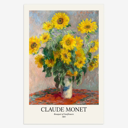 Claude Monet - Bouquet of Sunflowers Poster