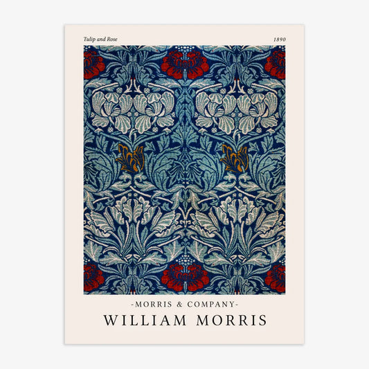 William Morris - Tulip and Rose Poster