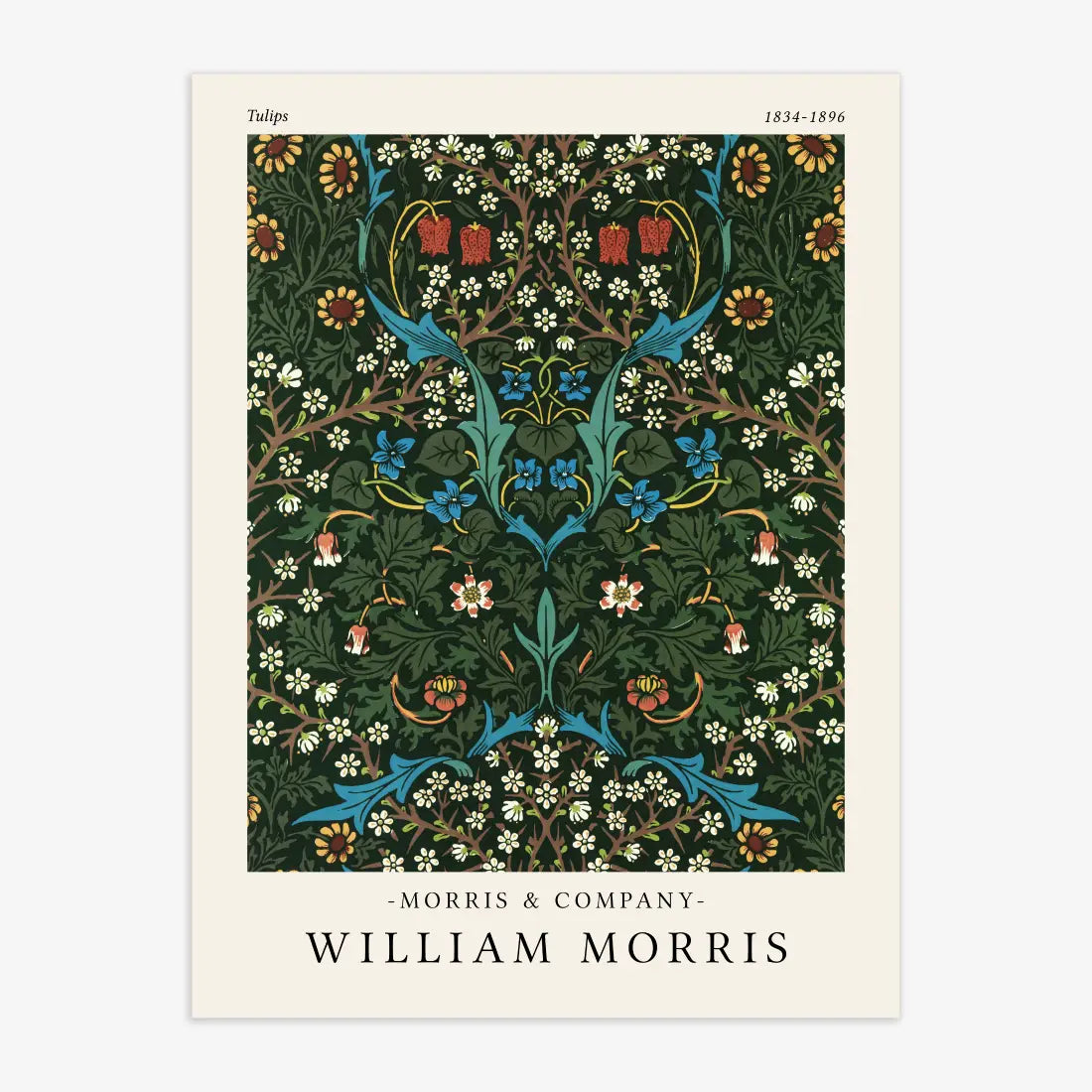 William Morris - Tulips Poster