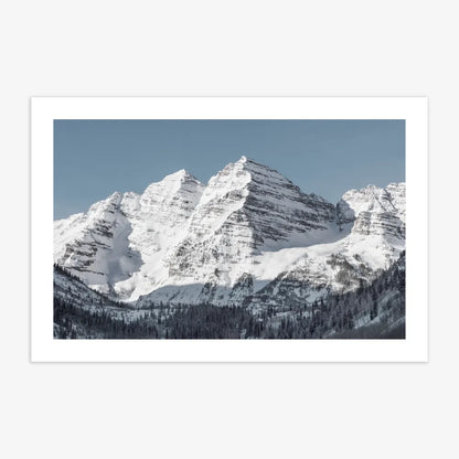 Berg mit blauem Himmel Poster