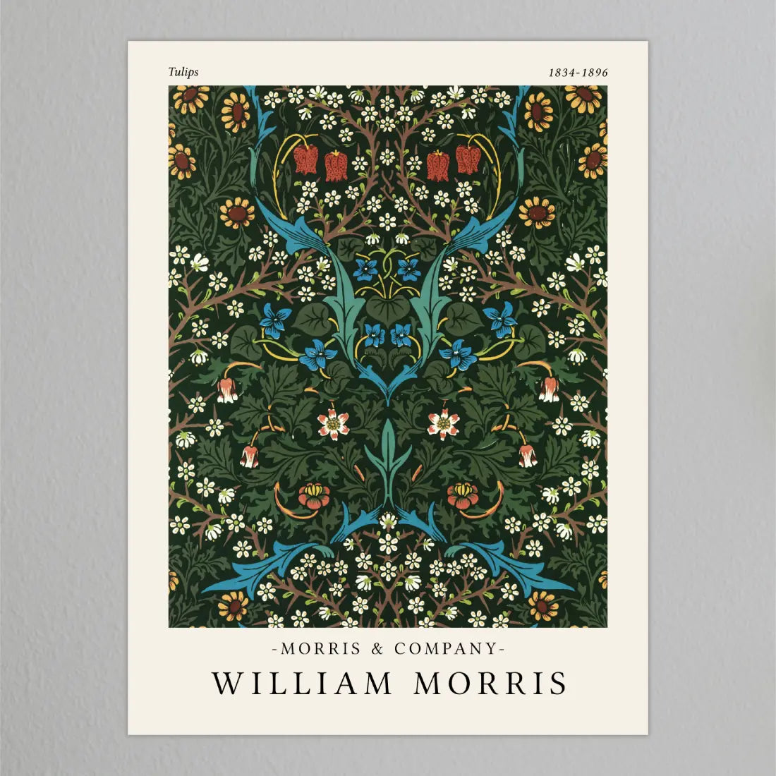 William Morris - Tulips Poster