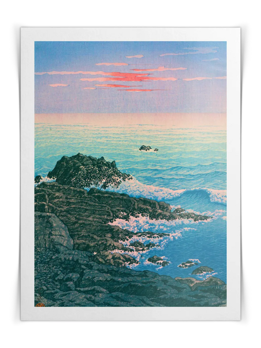 Kawase Hasui - Morgen am Kap Inubo Poster