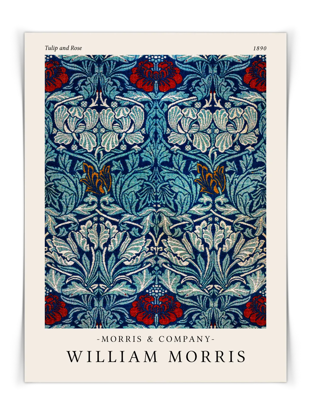 william-morris-tulip-and-rose-poster