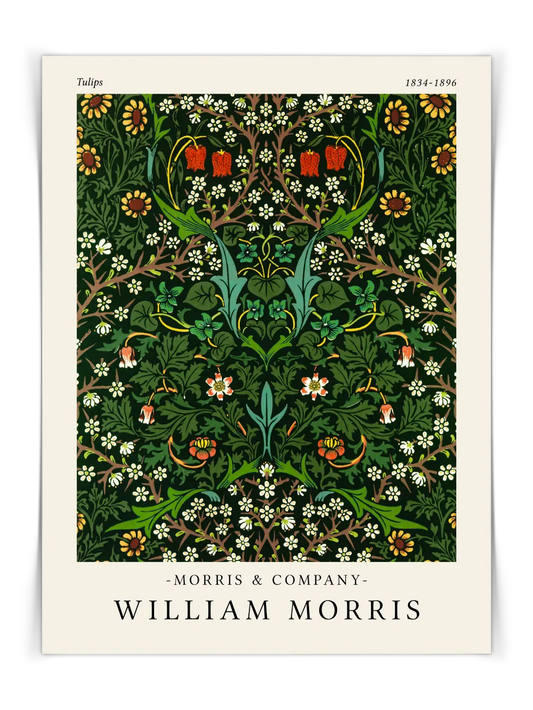 William Morris - Tulips Poster