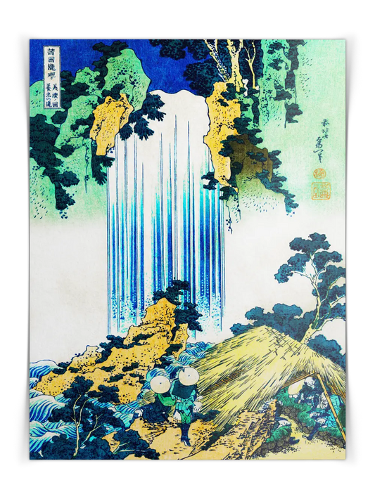 Katsushika Hokusai - Yoro Waterfall Poster