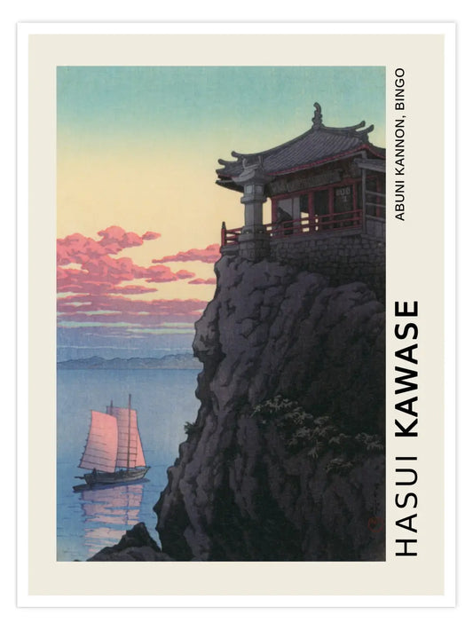 Kawase Hasui - Abuni Kannon, Bingo Poster