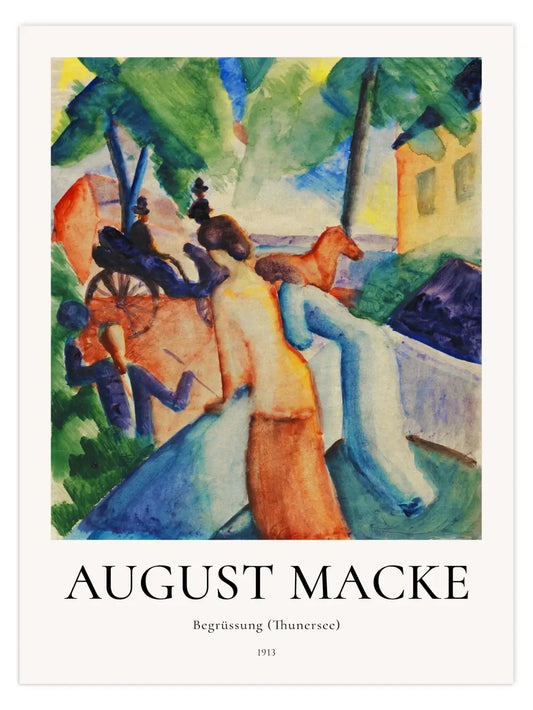 August Macke - Begrüssung Poster