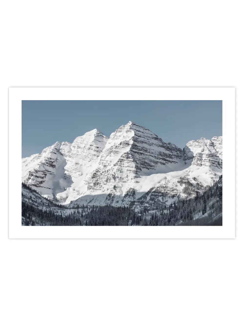 Berg mit blauem Himmel Poster