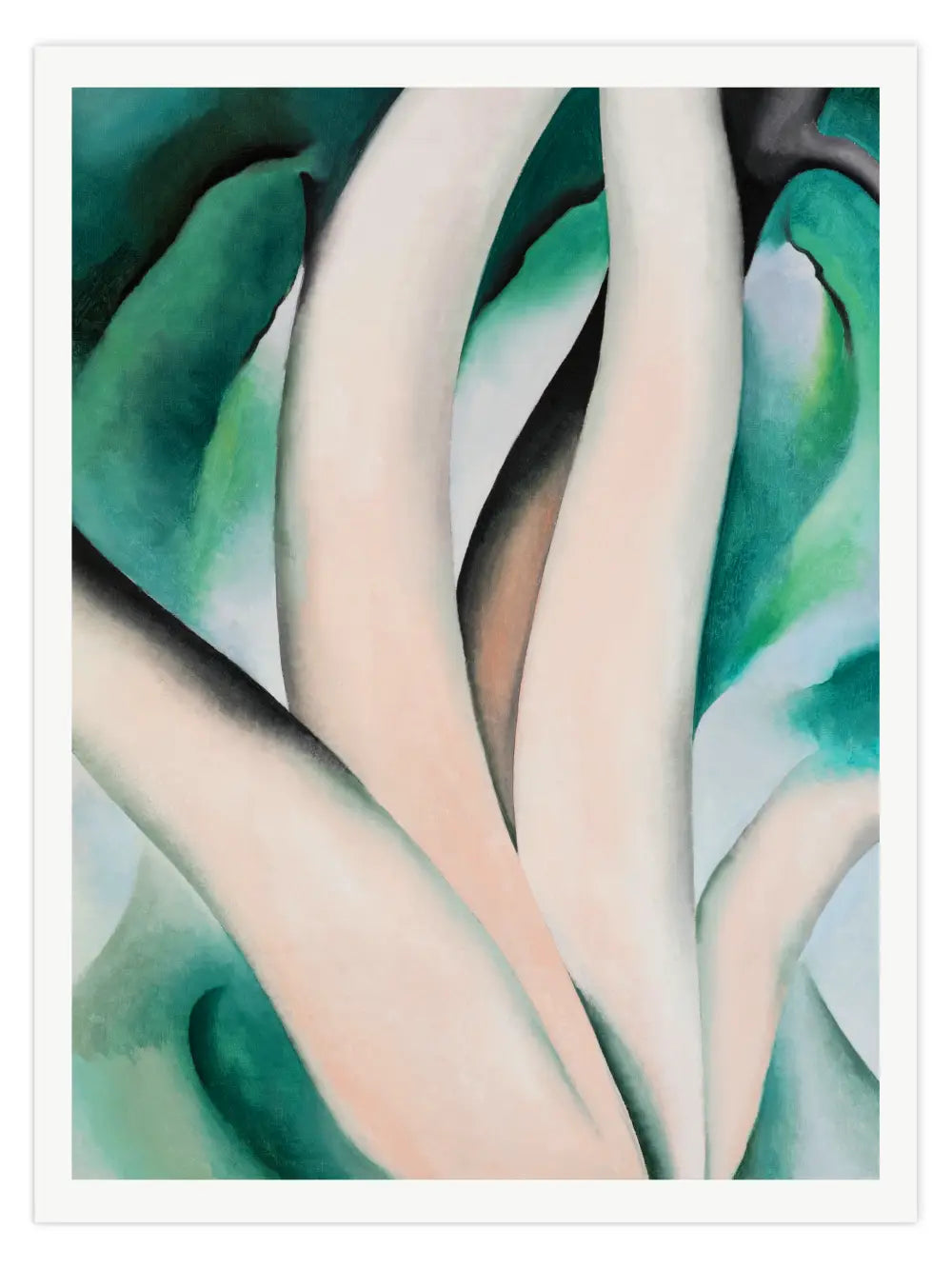Georgia O’Keeffe - Birken im Morgengrauen Poster
