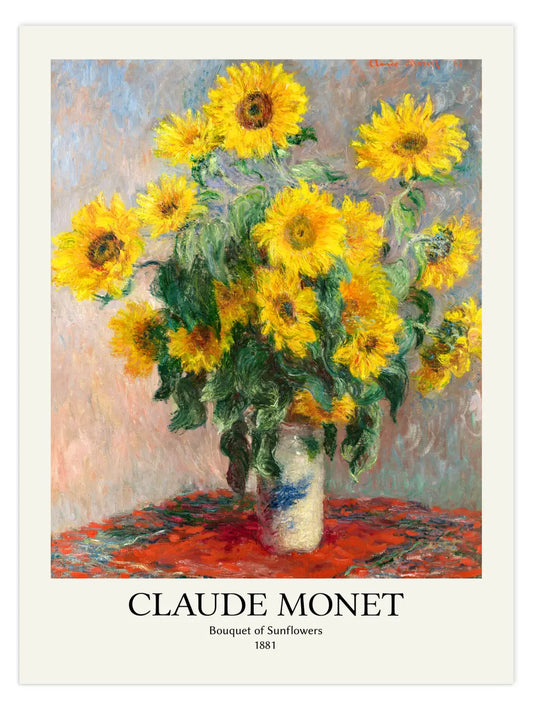 Claude Monet - Bouquet of Sunflowers Poster