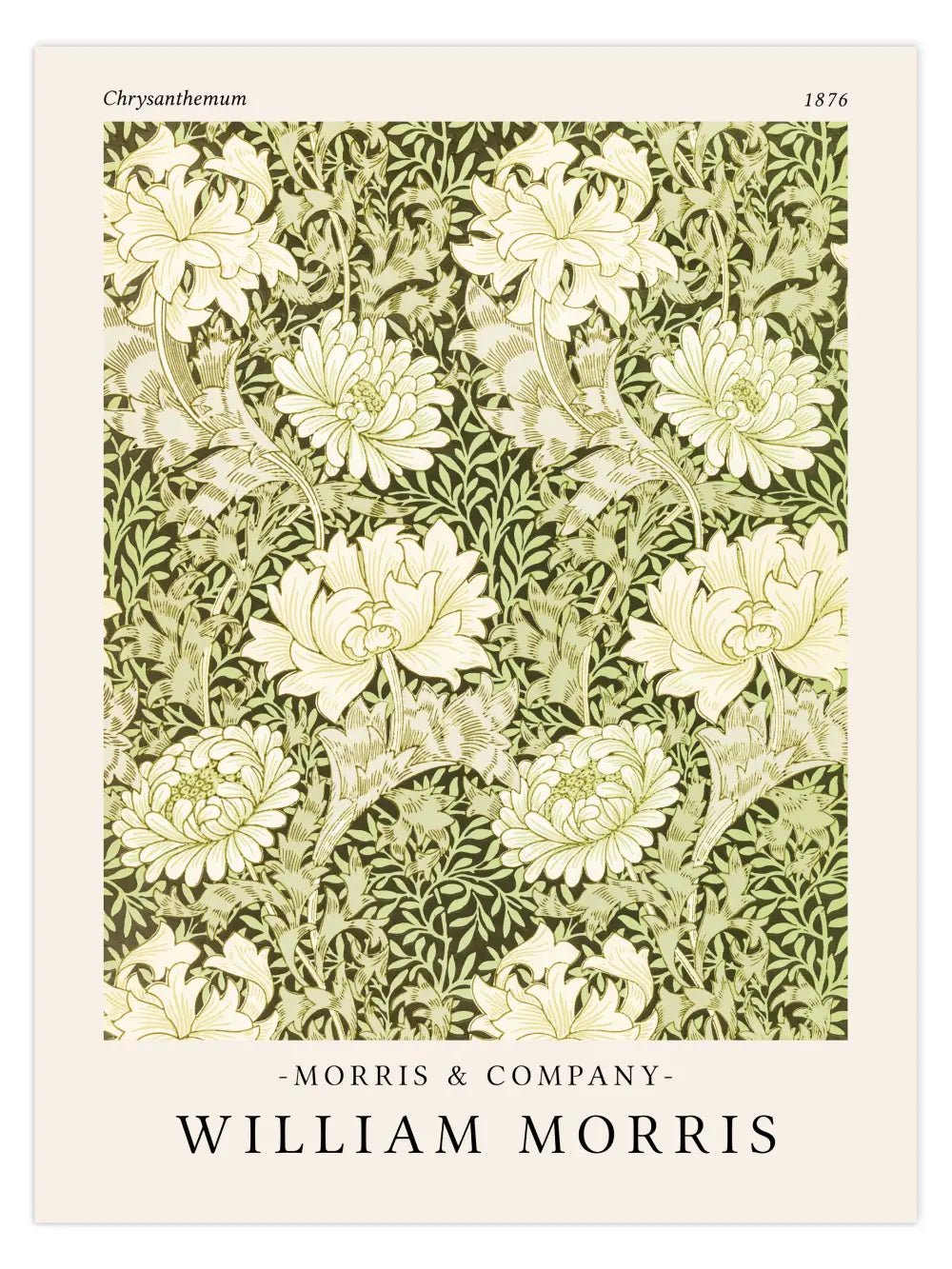 William Morris - Chrysanthemum Poster