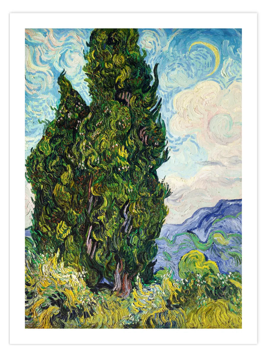 Vincent van Gogh - Cypresses Poster