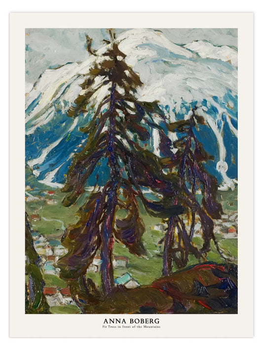 Anna Boberg - Tannen vor den Bergen Poster