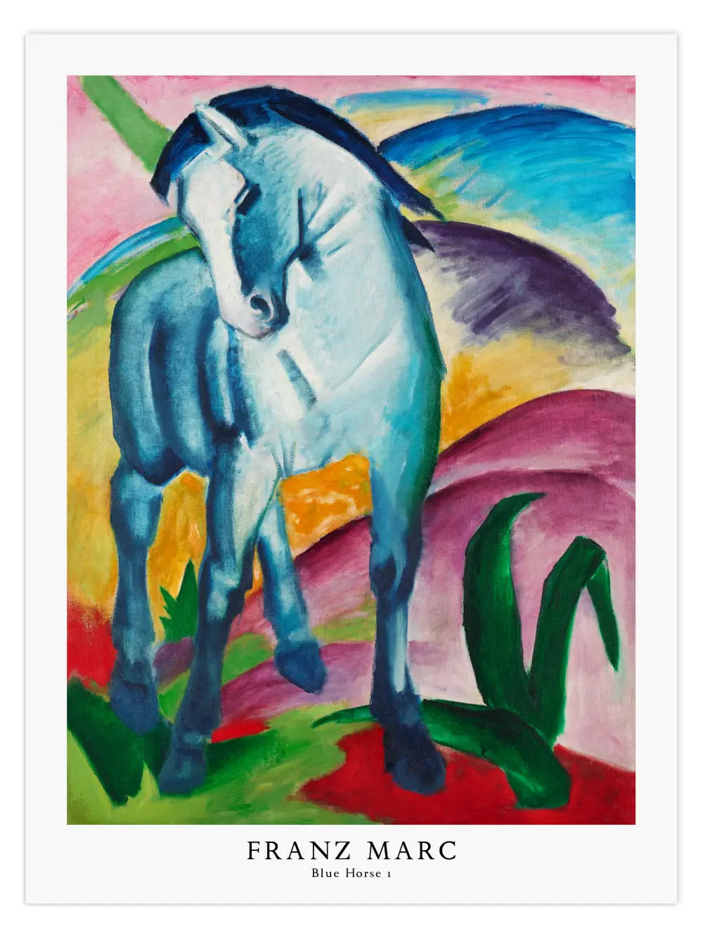 Franz Marc - Blue Horse 1 Poster