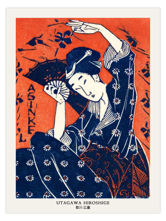 Hiroshige - Japanese woman Nr.2 Poster
