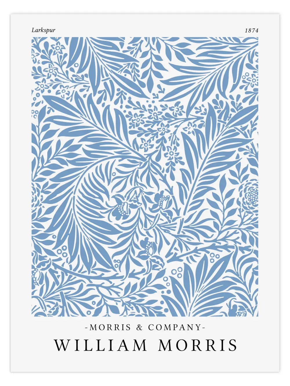 William Morris - Larkspur Poster
