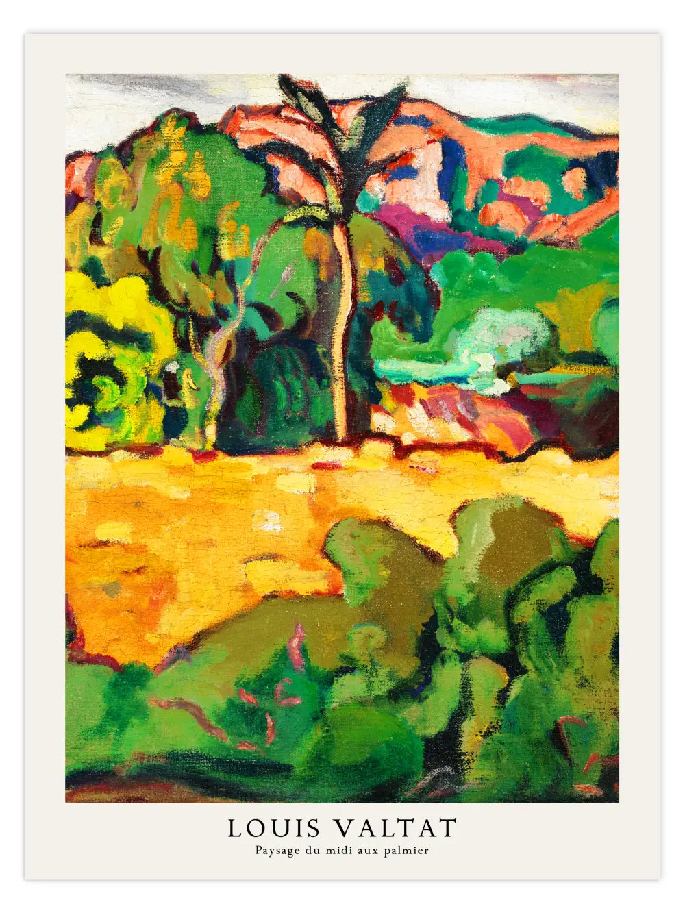 Louis Valtat - Südliche Landschaft mit Palmen Poster