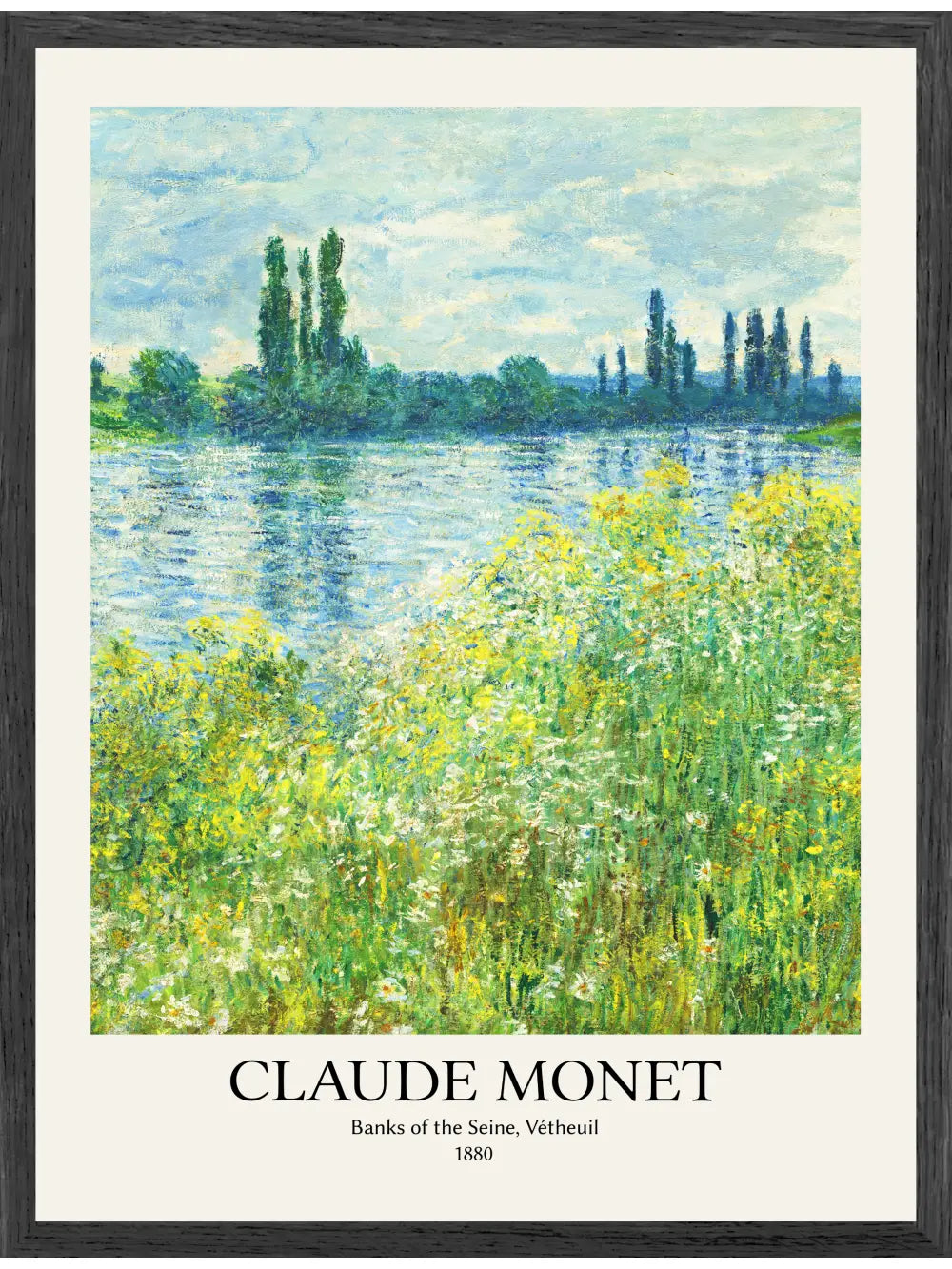 Claude Monet - Banks of the Seine, Vétheuil Poster