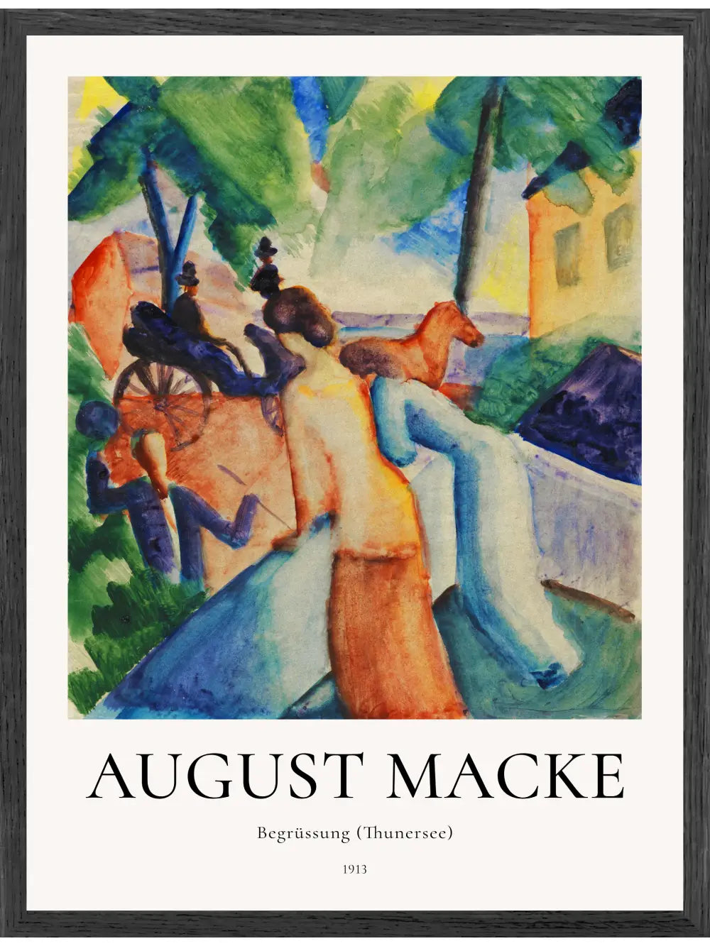 August Macke - Begrüssung Poster