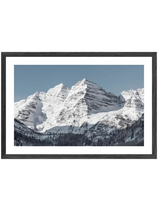Berg mit blauem Himmel Poster