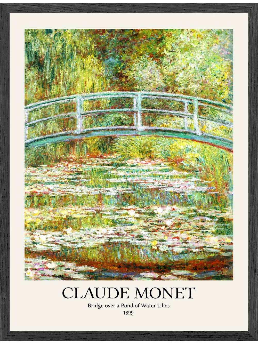 Claude Monet - Bridge over a Pond of Water Lilies Poster