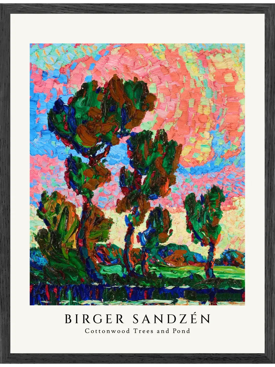 Birger Sandzén - Pappelbäume Poster