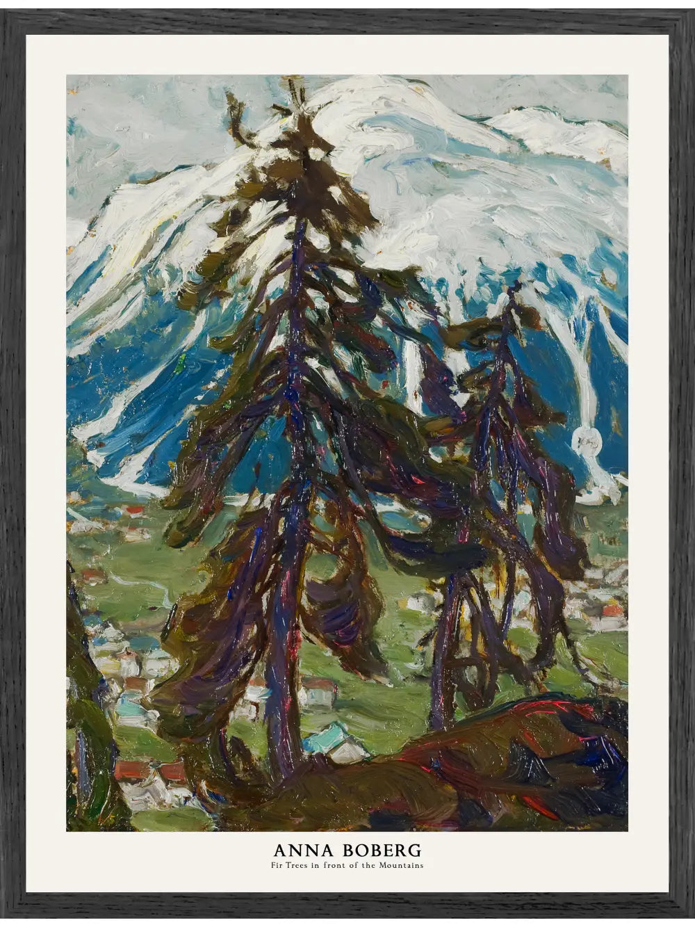Anna Boberg - Tannen vor den Bergen Poster