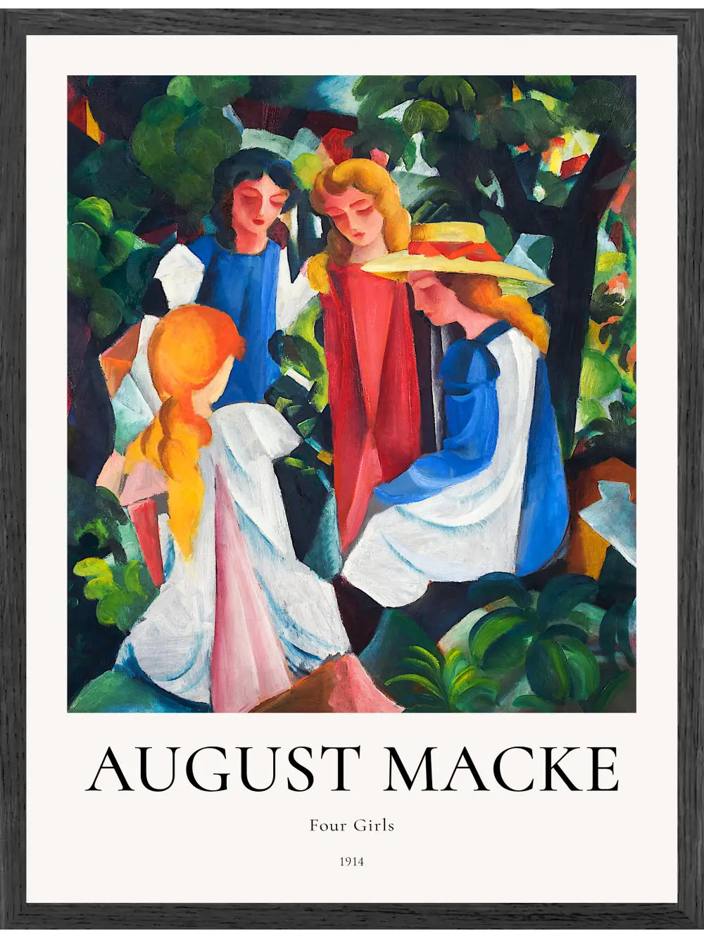 August Macke - Vier Mädchen Poster