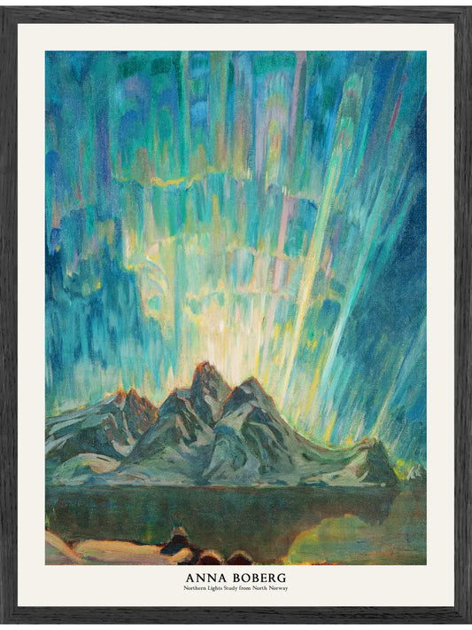 Anna Boberg - Nordlichter Studie in Norwegen Poster