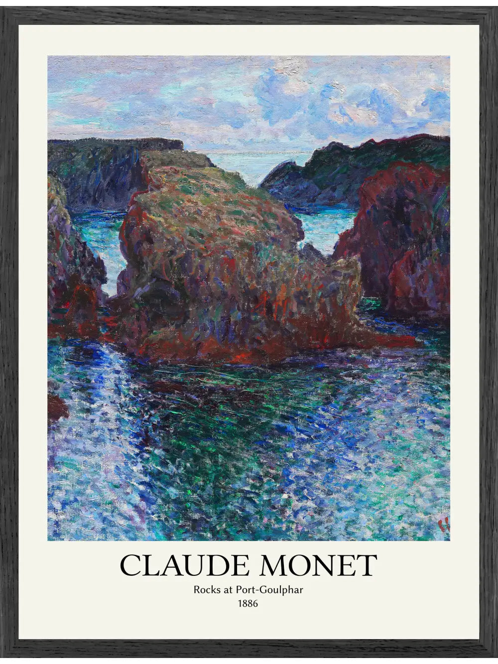 Claude Monet - Rocks at Port Goulphar Poster