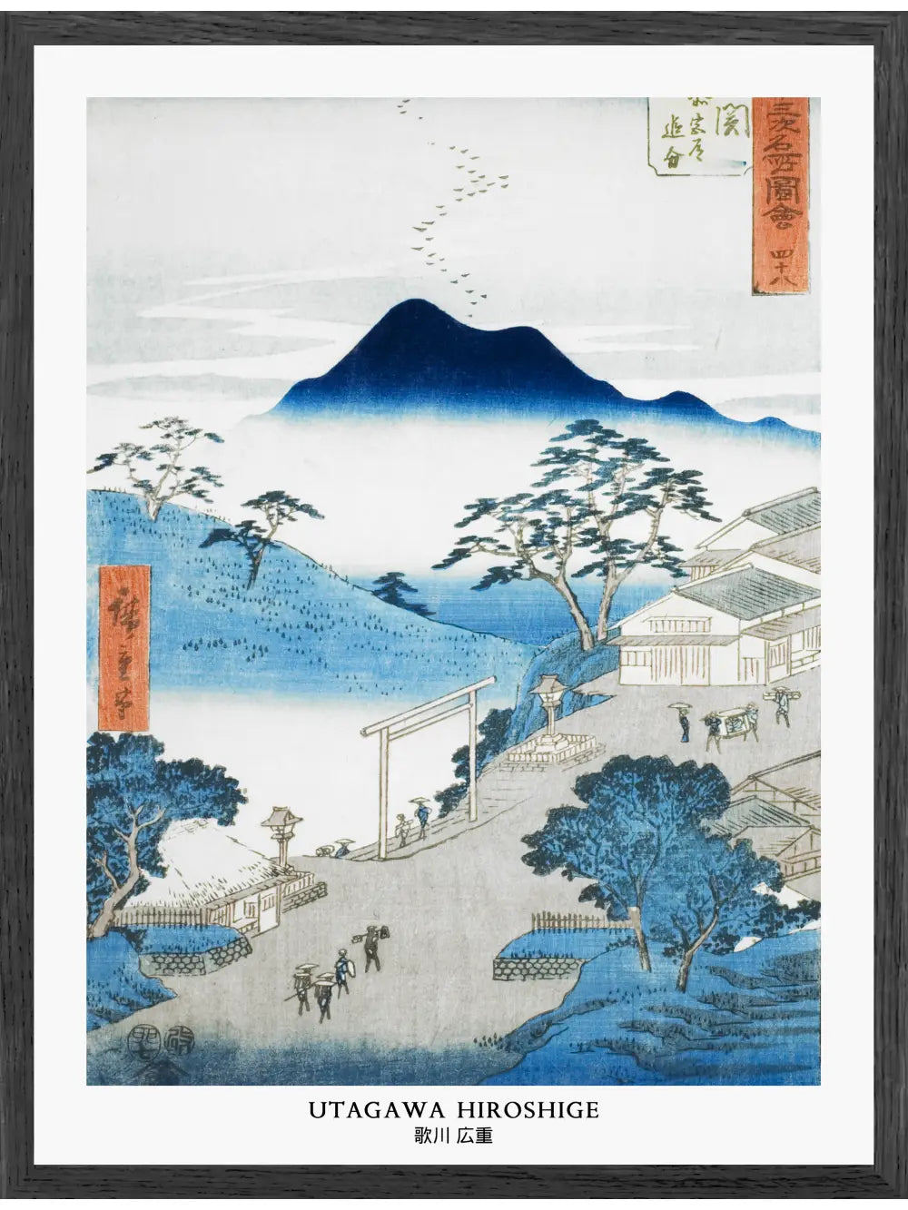 Hiroshige - Seki Junction of the Pilgrims Road Poster