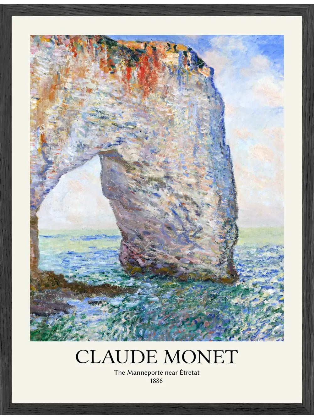 Claude Monet - The Manneporte near Étretat Poster