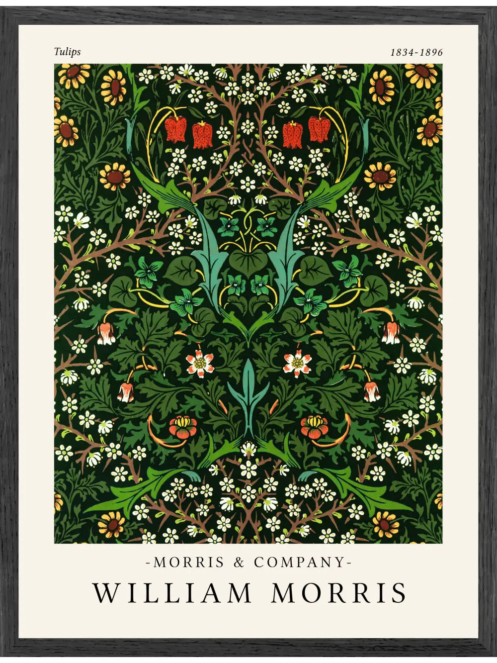 William Morris - Tulips Poster