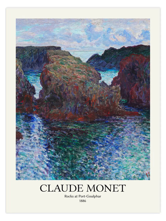 Claude Monet - Rocks at Port Goulphar Poster