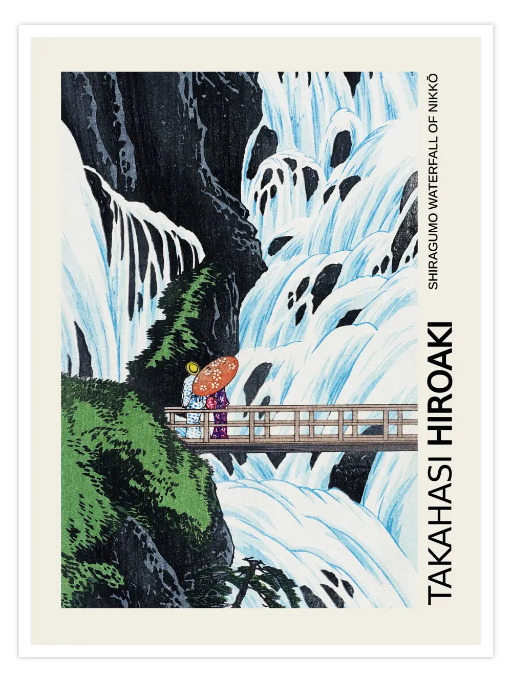 Hiroaki Takahashi - Shiragumo Waterfall of Nikko Poster