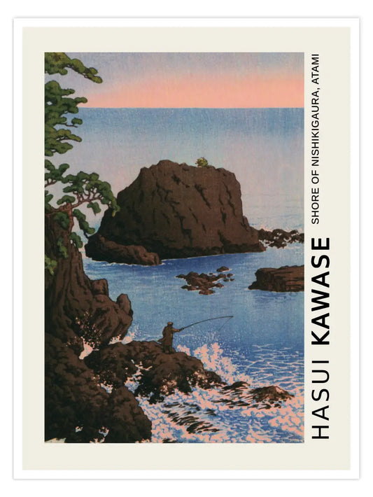 Kawase Hasui - Shore of Nishikigaura Poster
