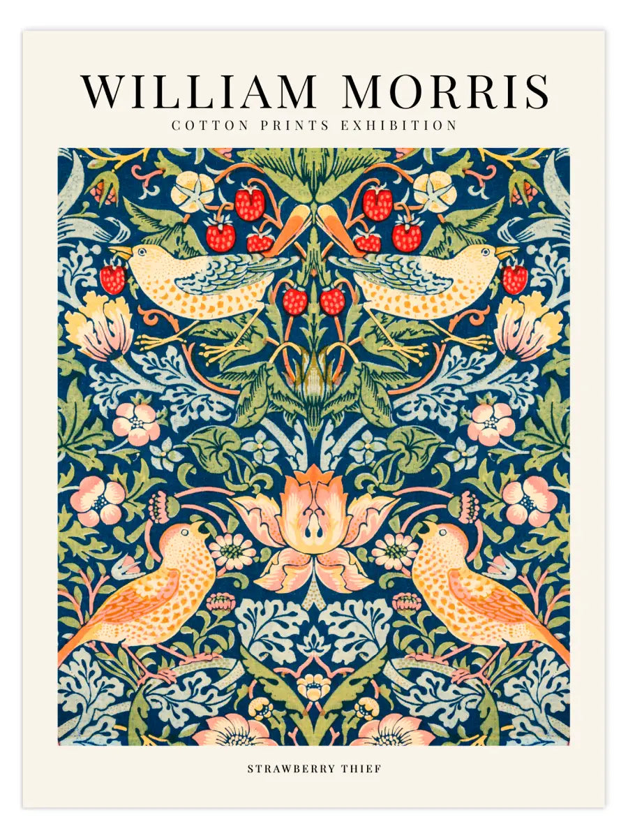 William Morris - Strawberry Thief Poster