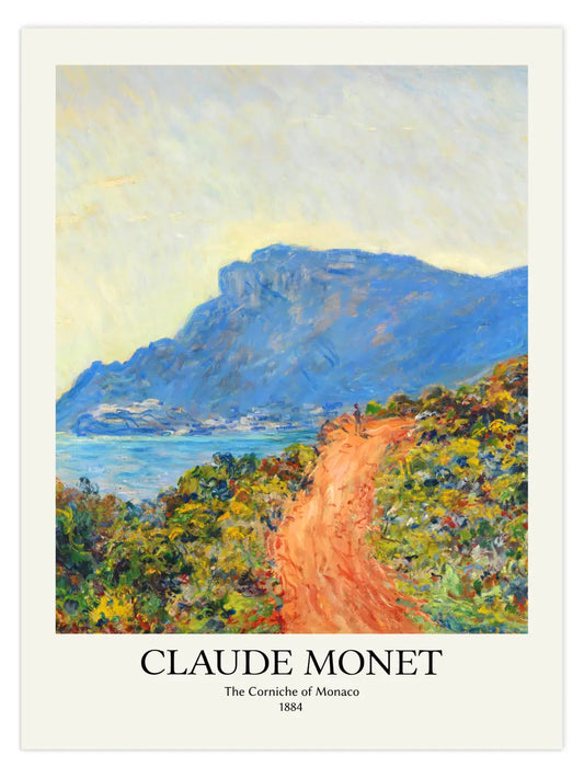 Claude Monet - La Corniche near Monaco Poster