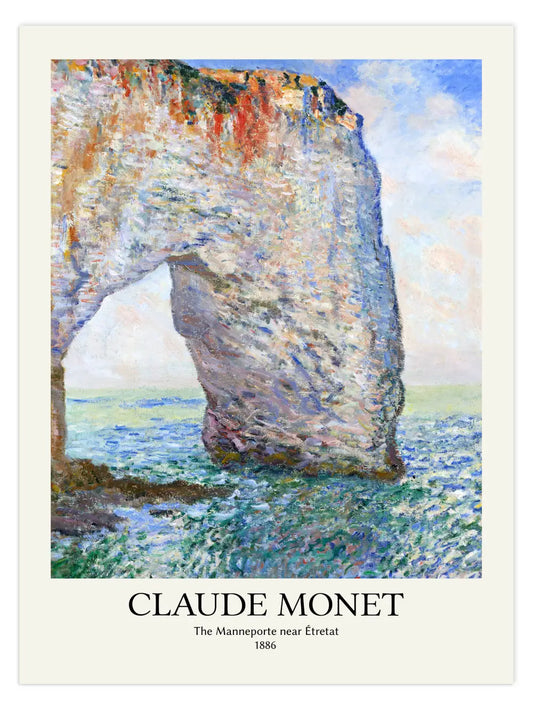 Claude Monet - The Manneporte near Étretat Poster
