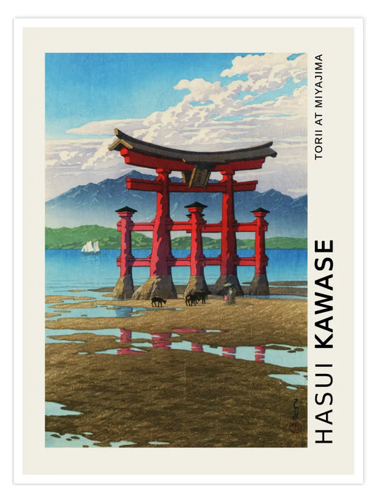 Kawase Hasui - Torii at Miyajima Poster