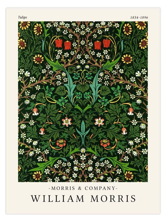 William Morris - Tulips Poster