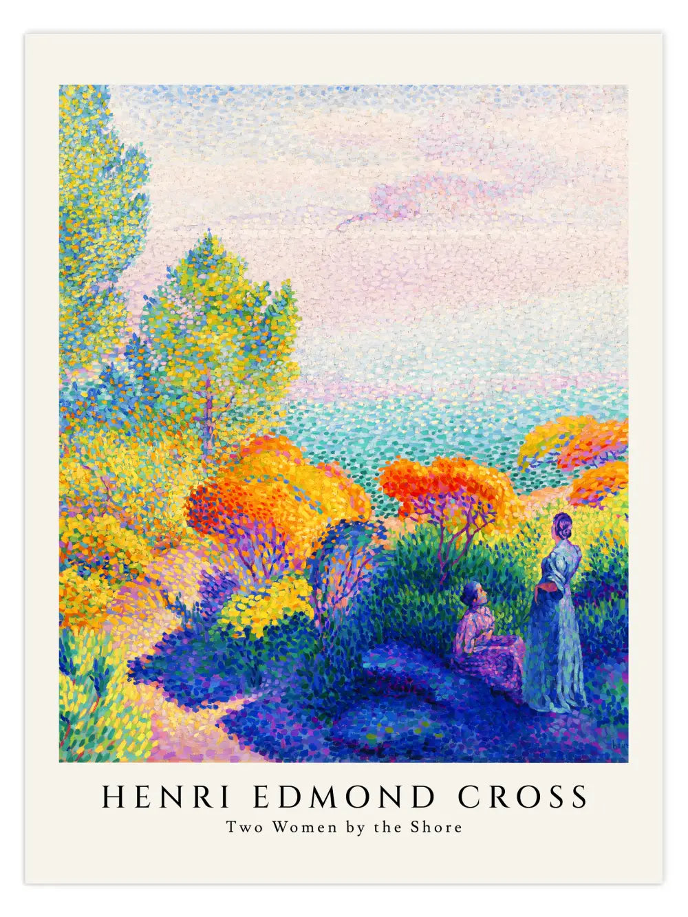 Henri-Edmond Cross - Two Women by the Shore Poster