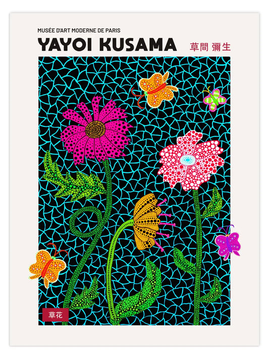 Yayoi Kusama | Blumen Poster